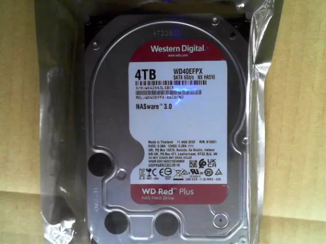 Disco Duro 3,5" 4Tb Sata-3 Western Digital Nas Red 256Mb Wd40Efpx 